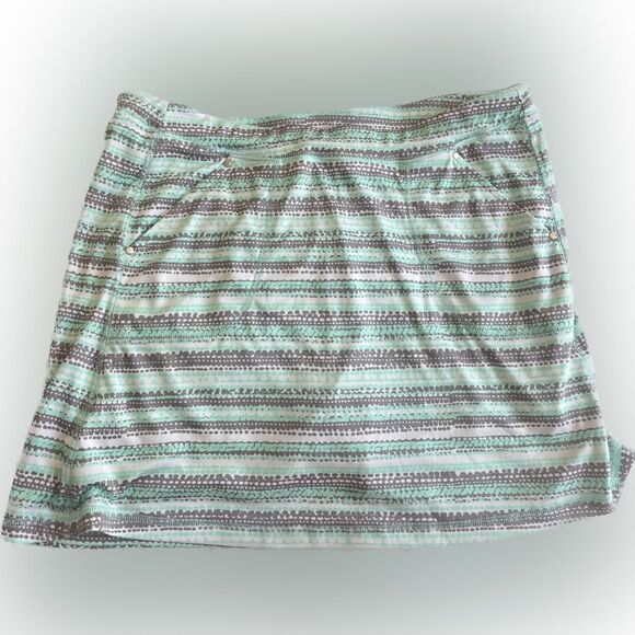 PGA Tour Mint and Gray Dotted Golf Skort Size Large - Picture 1 of 5